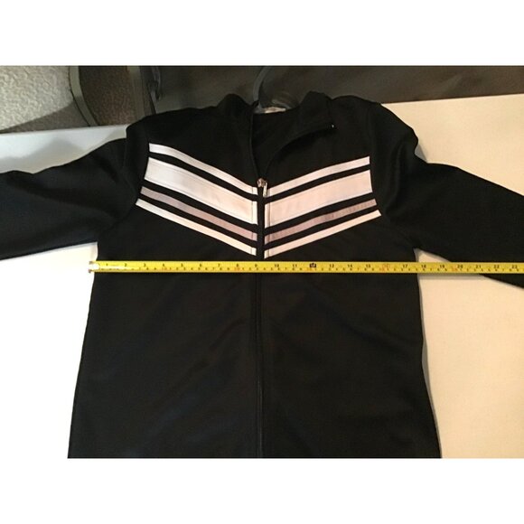 K. JORDAN- WOMENS BLACK FULL ZIP-UP TRACK JACKET SIZE MEDIUM - Picture 5 of 6